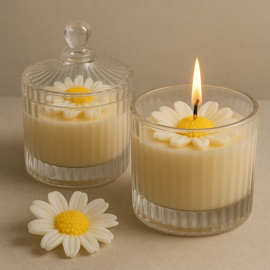 INDRYSA Daisy Flower Aroma Candle