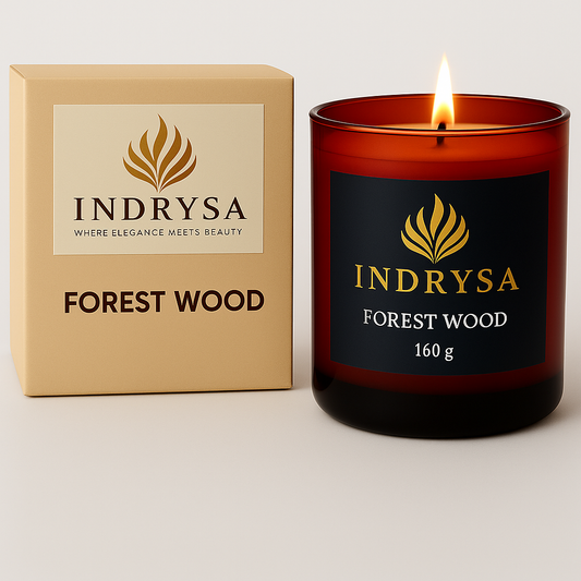 INDRYSA Elegant Forest Wood Candle